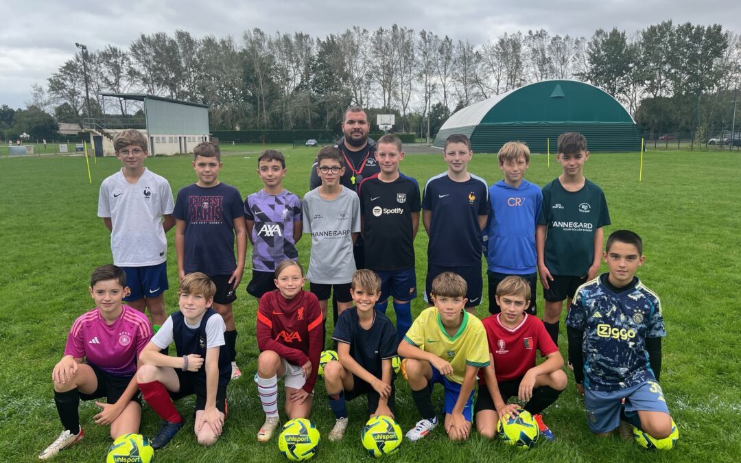 1ère séance de la classe foot